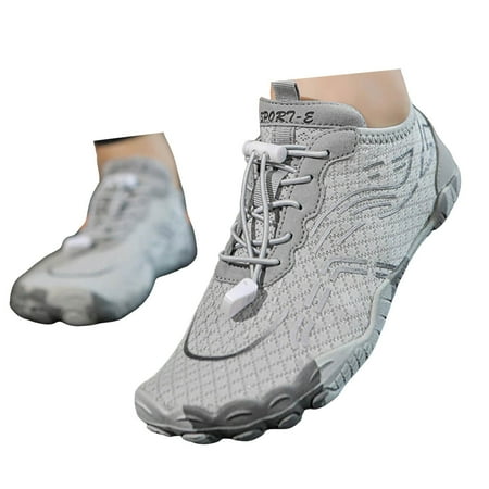 Oyedens Womens Minimalist Trail Running Barefoot Shoes Wide Toe Zero Drop Hiking Sneakers for Women Men