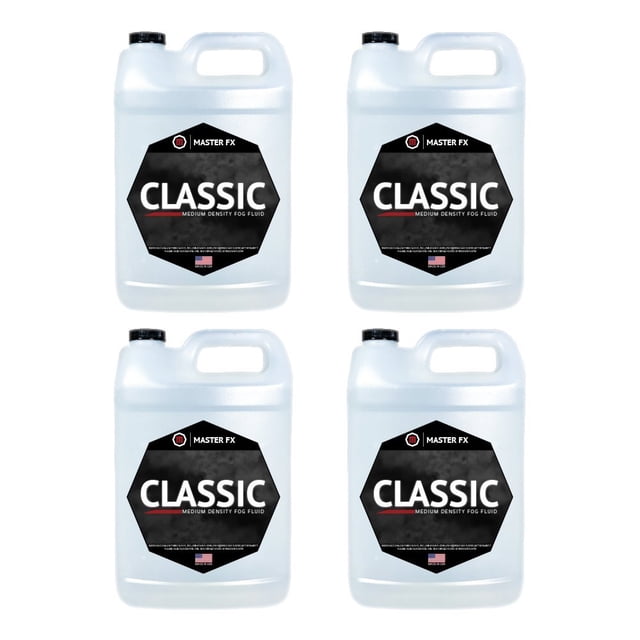 Classic Fog - Medium Density Water-Based Fog Fluid - 4 Gallon Case