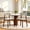 Beige-Square, variant on CasaBloom Farmhouse Dining Chairs Set of 4, Solid Wood Upholstered Kitchen Chair Curved Back Padded Side Chairs for Home & Restaurant