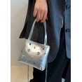 thumbnail image 2 of Kukuzhu Rhinestone Women Hobo Tote Bag Chic Shiny PU Shoulder Bag Handbag Party Elegant Purse, 2 of 5