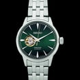 thumbnail image 2 of Seiko Men's 22 mm Stainless Steel Chain Automatic Wristwatch, Green, SSA441J1, 2 of 4