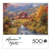 Buffalo Games Abraham Hunter 500-piece Interlocking 21.25 x 15-inch Jigsaw Puzzle Assortment for Adults Ages 14+ (1 Puzzle; Styles May Vary)