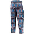 thumbnail image 5 of Men's Concepts Sport Blue Illinois Fighting Illini Ugly Sweater Long Sleeve Top and Pants Sleep Set, 5 of 5