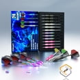 thumbnail image 4 of Juego de dardos con punta de acero Turnart, 24 g, 12 unidades, con funda y accesorios, 4 of 9