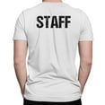 thumbnail image 2 of NYC Factory Staff T-Shirt White Mens Tee Staff Event Shirt Front & Back Screen Printed Medium, 2 of 2