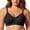 Black, variant on Women Wireless Bra Lace Thong Set Bowknot Detail Naked-Feel Comfort Seamless Fit Daily Date Wear Pink 34 (M)