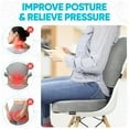 thumbnail image 4 of FORTEM Office Chair Cushion and Back Support for Office Chair, Lumbar Support Pillow, Memory Foam, Non Slip Sitting and Back Rest for Gaming, Car Seat Cushion, Chair Pad, 4 of 10