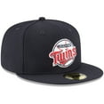 thumbnail image 3 of Men's New Era Navy Minnesota Twins Cooperstown Collection Wool 59FIFTY Fitted Hat, 3 of 6