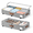 Grey-6 Inches Tall, variant on White 10.5 Inches Tall 60L Large Under Bed Storage Containers with Wheels, Pack of 2