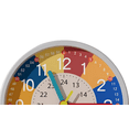 thumbnail image 4 of Telling Time Teaching Clock with Colorful Dial,Silent Clock Movement,Battery Operated with Back-Light,for Kids,Teens and Nice Bedroom,Desk Decor, 4 of 5
