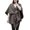 Dark Gray, variant on FNGZ 1 Shawl, Beige Wraps, Womens Large Front Poncho Sweater Wrap Topper Knitted Elegant Shawls Cape for Fall Winter