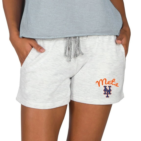 Women's Concepts Sport Gray New York Mets Mainstream Terry Shorts