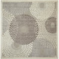 thumbnail image 3 of Nourison Graphic Illusions Modern Geometric Grey 6'7" x SQUARE Area Rug, (7' Square), 3 of 9