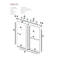 thumbnail image 5 of EUROTECH SHOWERS Twinglide VITRA-200 Frameless Shower Door 56.5-59" Width x 78" Height with 3/8" (10mm) Clear Tempered Glass (CHROME DOUBLE TOWEL BARS), 5 of 8