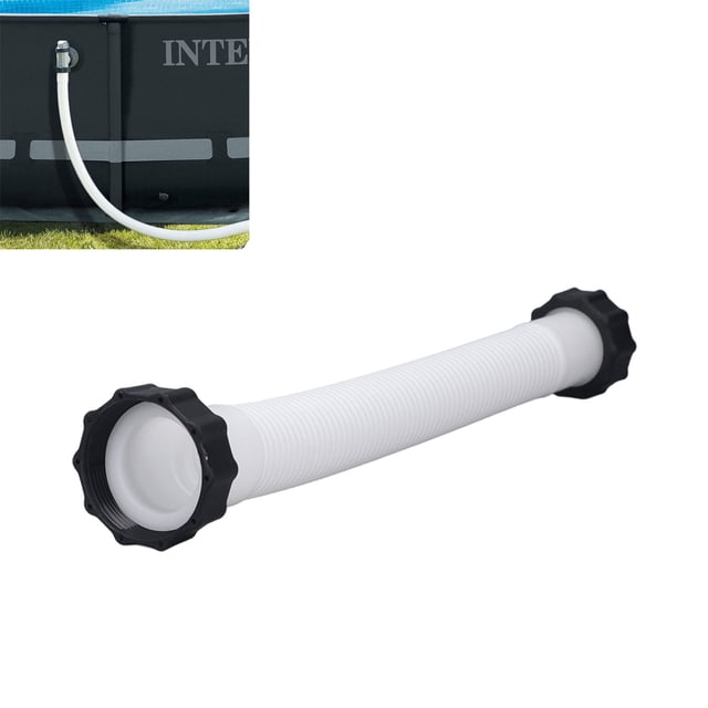 Pool Pump Replacement Hose For 29060E, 1.5" Diameter Easy To Install Accessory Pool Hose With Nut For Above Ground Pools, Leakproof Filter Pump Hose For White