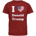 thumbnail image 1 of Election 2020 I Heart Donald Trump Cardinal Red Adult T-Shirt, 1 of 1