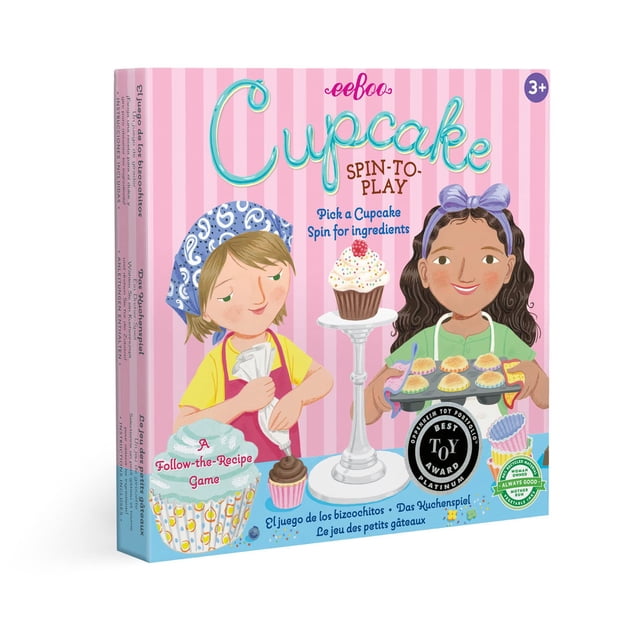 Juego Spinner eeBoo Cupcake Green para niños mayores de 3 años