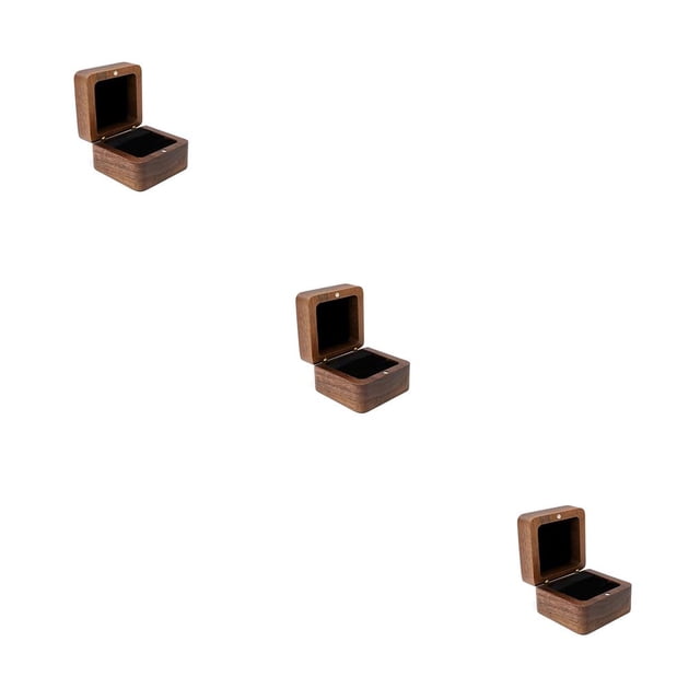 Sonducket Caja de madera para joyería, anillo, pendientes, tachuelas, Mini caja de almacenamiento, portátil, bolsillo de viaje, hogar, Type7 NO7