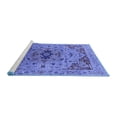 thumbnail image 2 of Ahgly Company Machine Washable Indoor Rectangle Oriental Blue Industrial Area Rugs, 3' x 5', 2 of 4