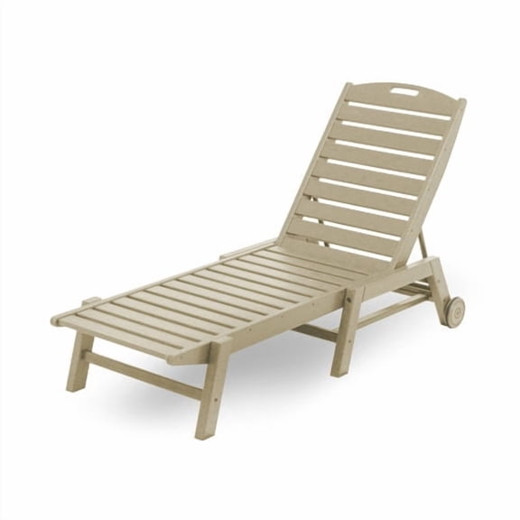 POLYWOOD® Nautical Stackable Wheeled Chaise
