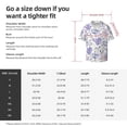 thumbnail image 5 of Balery Lavender Flowers Camisa Casual de Manga Corta con Botones para Hombre, Texturizada, Estilo Cubano, para Playa, Verano-XX-Large, 5 of 5