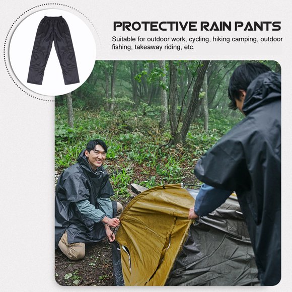 CIMAXIC De Lluvia Para Y Camping Con Material Resistente Y Cómodo Color Negro