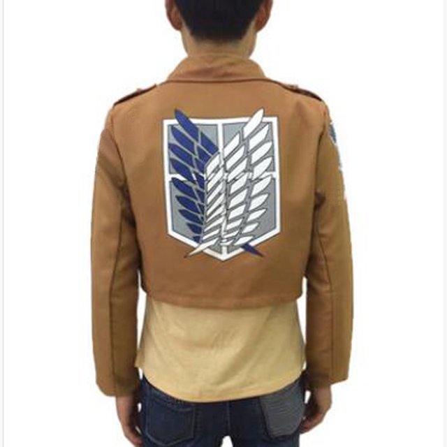 Brown Coat Attack On Titan Shingeki No Kyojin Costume Jackets Japanese Anime Clothespangjing
