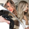 thumbnail image 3 of SEGO Real Remy Human Hair Mini Hair Pad Clip in 100% Human Hair Extensions Short Straight Thick One Piece Hair Pieces for Thinning Hair Topper/Side/Back Use, 3 of 8