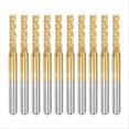 thumbnail image 1 of 10PCS Titanium Coat Carbide For PCB Machine, 1/8 Inch Shank 2.4Mm, 1 of 5