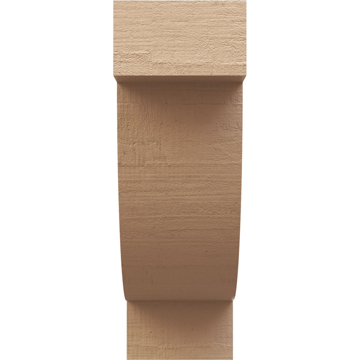 11"W x 22"D x 33"H Classic Alpine Rough Cedar Woodgrain TimberThane Corbel, Primed Tan