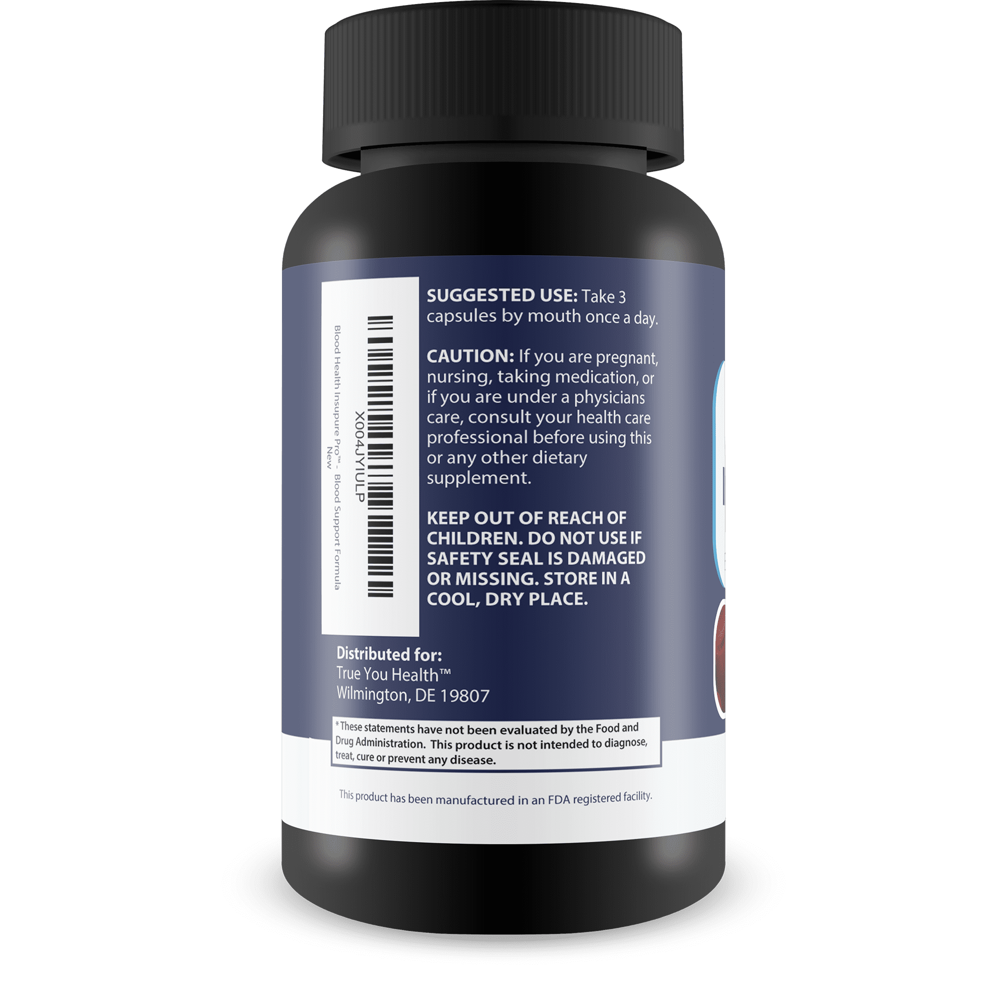 Blood Health Insupure Pro - Improved Formula - Our Best Blood Support Pills for Circulatory Health - Blood Flow Care Sugar Cleanse Blood Circulation Pills - Poor Circulation Supplements for Women Men