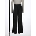 thumbnail image 4 of Hansber Boys Girls Liturgical Praise Dance Trousers Elastic Loose Performance Bottoms Celebration of Spirit Palazzo Pants Black 10, 4 of 7