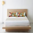 thumbnail image 6 of Yayeee Pillowcase King Size Set of 2 Satin Wrinkle Resistant Pillow Case, Pink Floral Tomatoes, 6 of 7