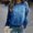 Blue, variant on Blue Cute Summer Shirts For Women, Polyester Womens Spring Tops 2024, Flowy Tops For Women, Plain T Shirts For Women, Women's Casual Print Sweatshirts Thermal Crewneck Long Sleeve T-Shirts Loose Com