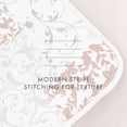 thumbnail image 4 of Noble Linens Blush 3 Piece Scrolled Patchwork Reversible Microfiber Quilt Set, Queen / Full, 4 of 7