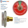 thumbnail image 2 of Manómetro RepelFire 1-100 PSI para extintores de agua, 2 of 4