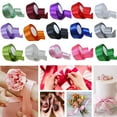 thumbnail image 2 of Visland 1 Roll 22m 4cm Wide Satin Wedding Ribbon Roll Gift Wrapping Bouquets Bow Making Decoration Home Decor, 2 of 8