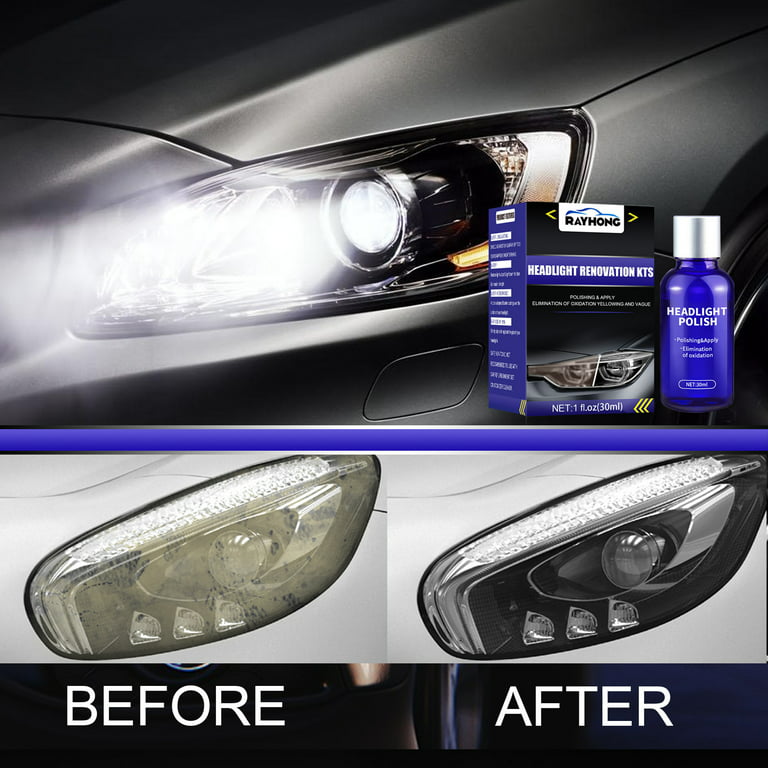 3M Quick Headlight Clear Coat, Cleans and Prevents Lens Yellowing Easy to  Use