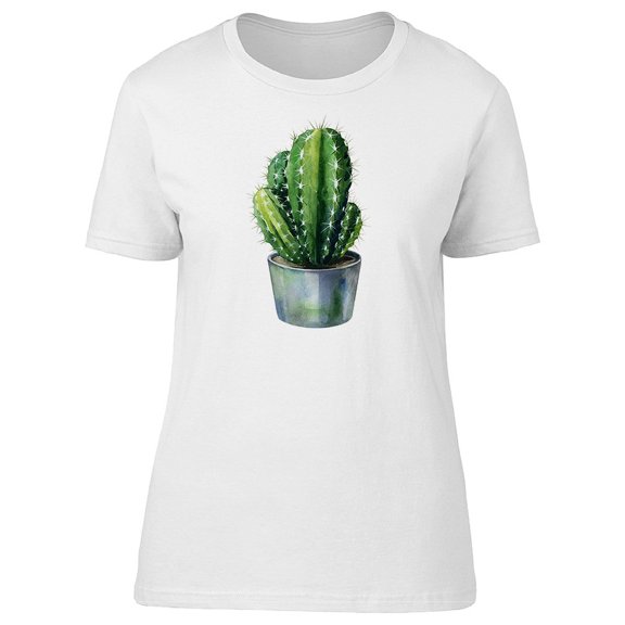 Cactus In A Metal Pot Tee Women's -Image by Shutterstock