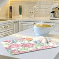 thumbnail image 6 of FREEAMG Pink Flamingo Flowers Dish Drying Mat Microfiber Drying Pad for Kitchen Counter Absorbent Mat Drying Pad Sink Mat 18 x 24 Inch, 6 of 7
