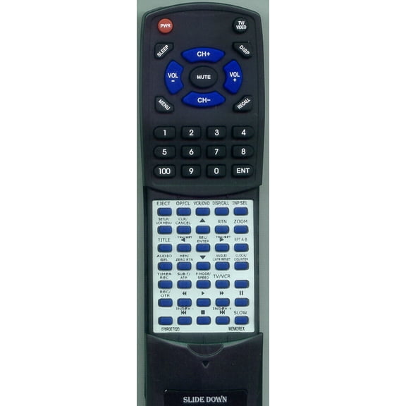 Replacement Remote for MEMOREX RT076R0ET020, 076R0ET020, MVD4540C