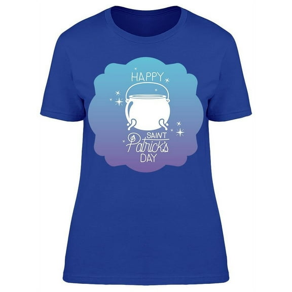 Happy, Saint Patricks Day T-Shirt Women -Image by Shutterstock, Female Large