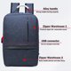 thumbnail image 3 of Mochila para portátil, multifuncional, de gran capacidad y resistente, fabricada en tela para uso escolar, universitario, laboral y de viaje. Compatible con portátiles de 15,6 pulgadas y, 3 of 7