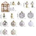 thumbnail image 3 of YHAJDS 46PCS Christmas Ball Ornaments 1.57/3.15in Shatterproof Xmas Bulbs Christmas Ornaments Set Xmas Tree Balls Hanging Balls for Wedding Holiday Halloween Party Decor Christmas Wreath Ornaments, 3 of 5
