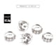 thumbnail image 3 of Set 5PC Amante Pila Anillos de Plata Luna Estrella de Cristal Mujeres Bohemio Anillos de boda, 3 of 8