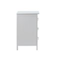 thumbnail image 4 of Noble House Daniel 3-Drawer Wood Nightstand, Dovetail Construction,  White, 4 of 7