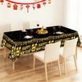 thumbnail image 3 of Years Eve Tablecloth, Disposable Plastic Party Tablecloth, Black Gold Happy 2026 Table Cover Supplies(B), 3 of 6