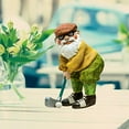 thumbnail image 4 of ICERUN 3Pcs Garden Gnomes,Resin Golf Dwarf Fairy Garden Accessories,Lawn Centerpiece Gnomes Garden Statues for Outside, 4 of 7