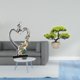 thumbnail image 2 of Estatua de pareja,Figura de pareja besándose,regalo de boda moderno,Estatua de pareja besándose en el aniversario de San Valentín,Árbol bonsái artificial,Árbol bonsái artificial para, 2 of 8