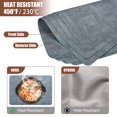 thumbnail image 6 of 4Pcs Leather Placemats with Coasters Rectangle Dual-Sided Unique PU Table Mats Heat Resistant Placemats for Dining 12" x 18", 6 of 8